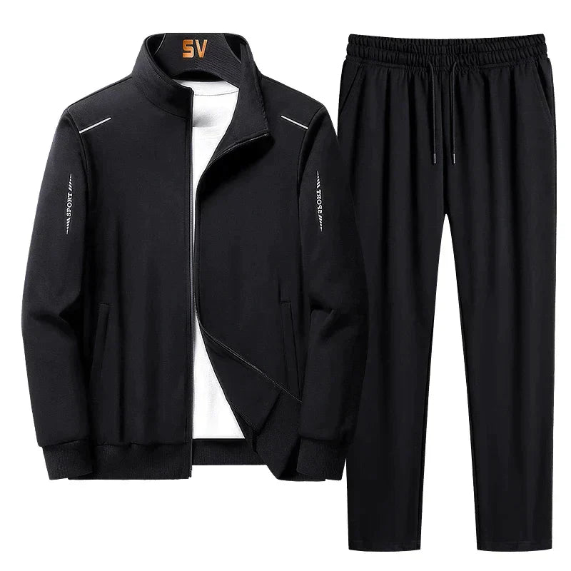EB | Trainingsanzug - Bequemes Set mit sportlicher Jacke und elastischen Hosen für den täglichen Gebrauch