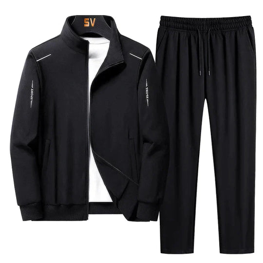 EB | Trainingsanzug - Bequemes Set mit sportlicher Jacke und elastischen Hosen für den täglichen Gebrauch