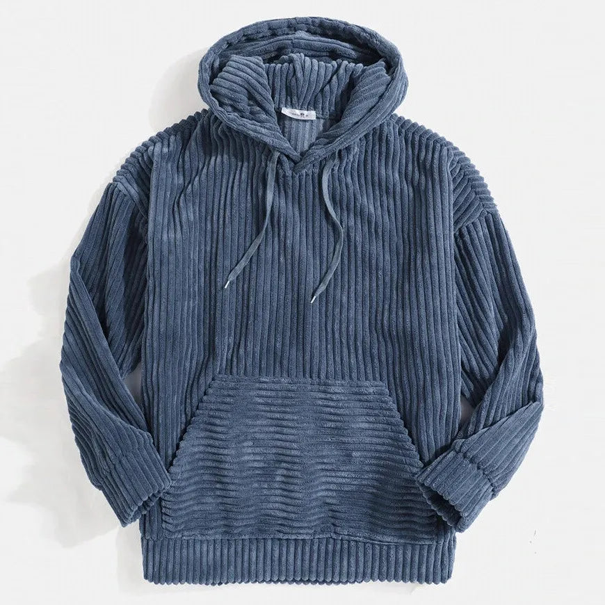 EB | Hochwertige Herrencordjacke mit Kapuze