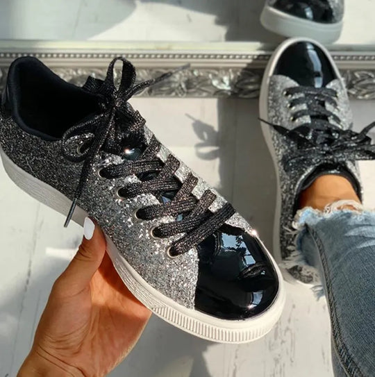 luxe lässige Glitzer Damenschuh