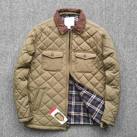 EB | Lange Wasserjacke mit Verstellbarem Bund Ohne Kapuze für Damen Ideal für Herbst Winter