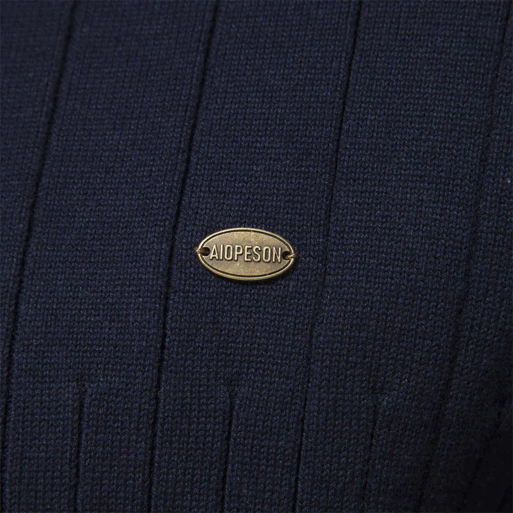 EB | Strickjacke mit Half-zip Wollmischung Elegant, Warm