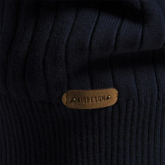 EB | Strickjacke mit Half-zip Wollmischung Elegant, Warm