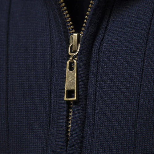 EB | Strickjacke mit Half-zip Wollmischung Elegant, Warm