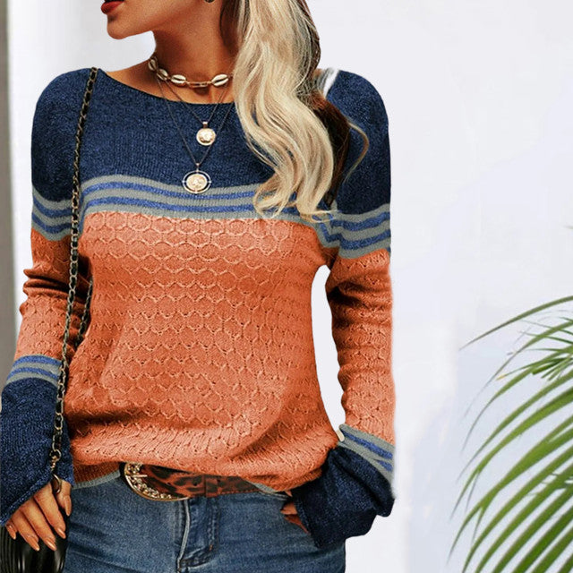 EB | Bunte Strickjacke mit Muster Acryl Bequem, Trendy