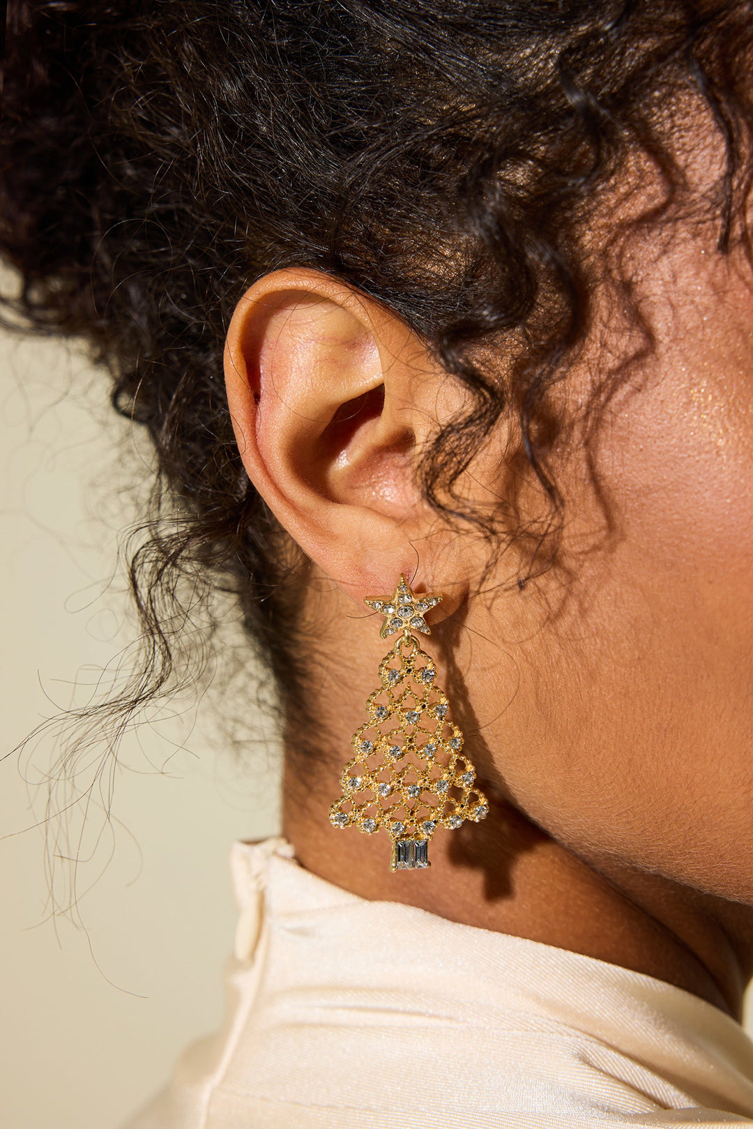 EB | Faux Diamant Weihnachtsbaumform Ohrringe