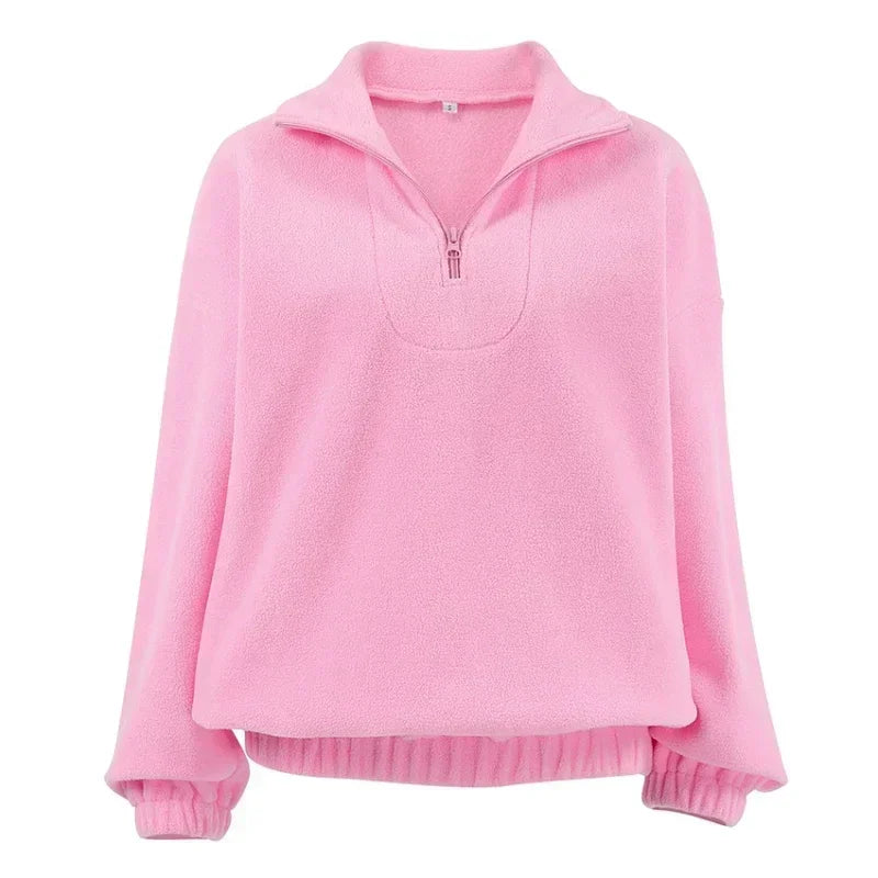 EB | Kuscheliger Fleece-Pullover mit Reißverschluss