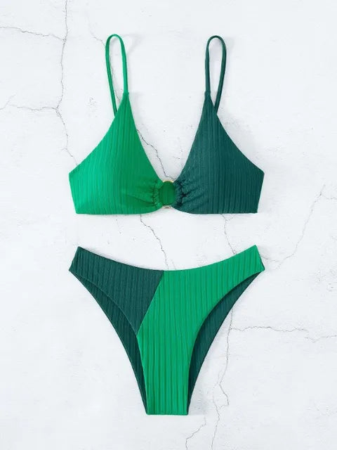 EB | EB | Push-Up-Bikini-Set mit Hoher Taille für Damen