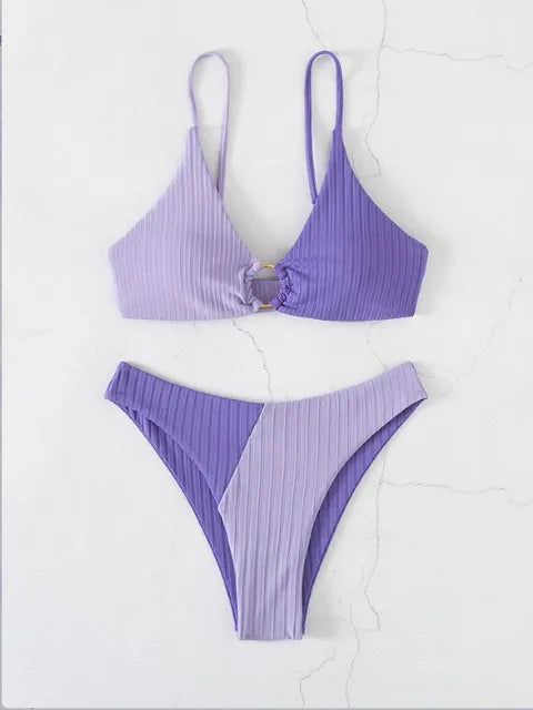 EB | EB | Push-Up-Bikini-Set mit Hoher Taille für Damen