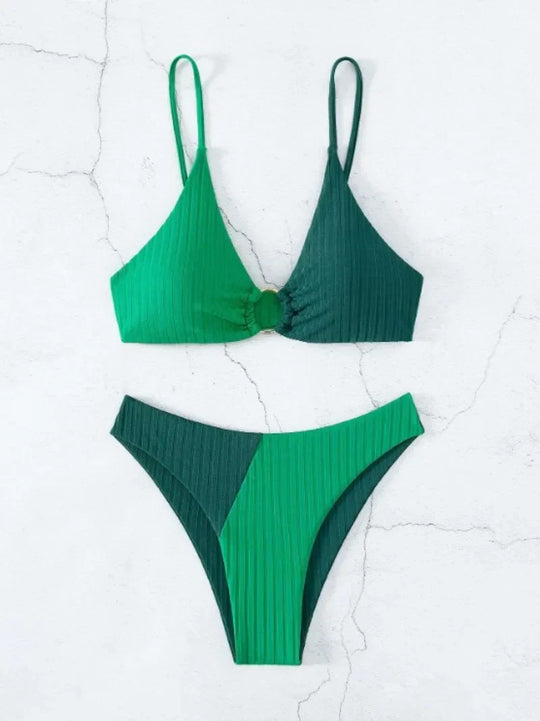EB | EB | Push-Up-Bikini-Set mit Hoher Taille für Damen