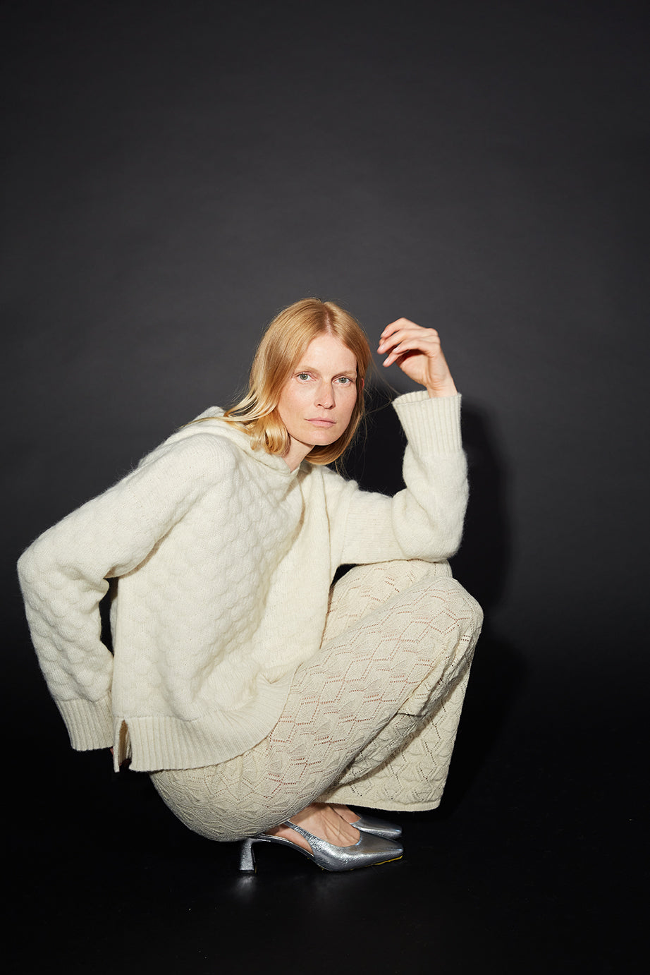 EB | Strick Hoodie Weich und Bequem Modernes Aussehen