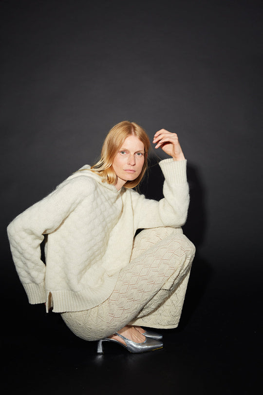 EB | Strick Hoodie Weich und Bequem Modernes Aussehen