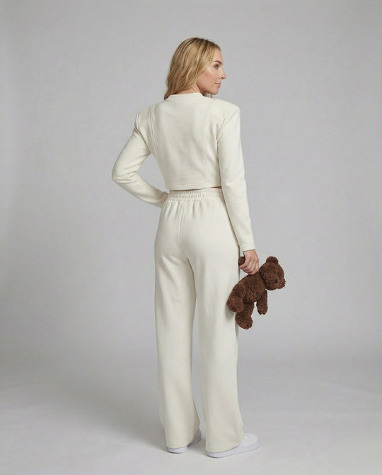 Damen Strick Set Warmes Sweatshirt und Hose