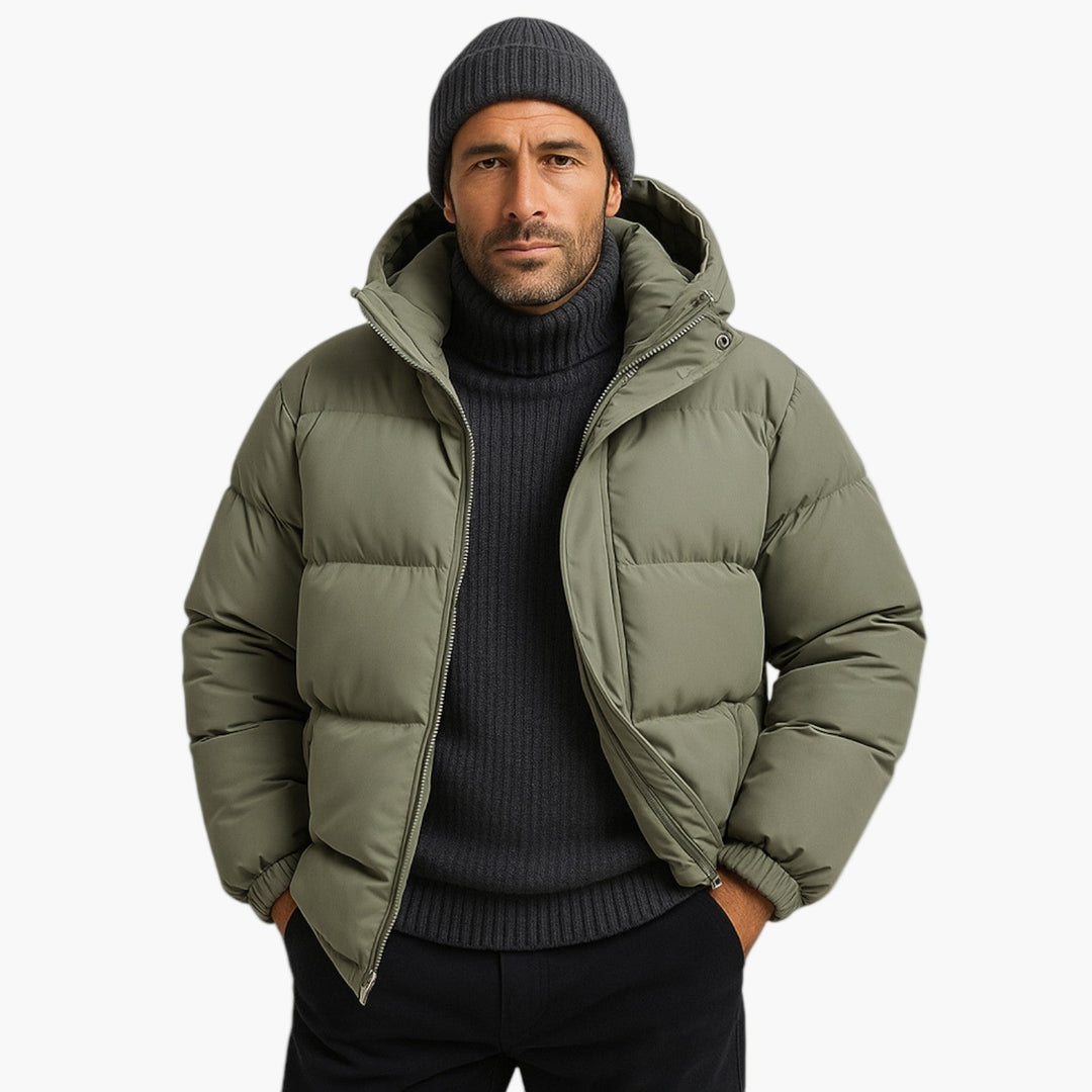 EB | Puffer Parka - Winterjacke mit Kapuze, Daunenfüllung, Wasserdicht, Urban Outdoor