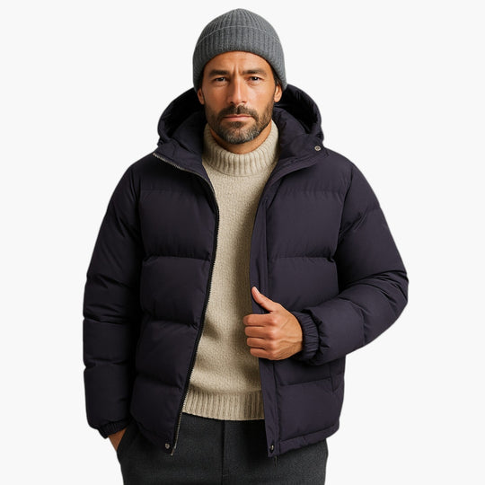 EB | Puffer Parka - Winterjacke mit Kapuze, Daunenfüllung, Wasserdicht, Urban Outdoor