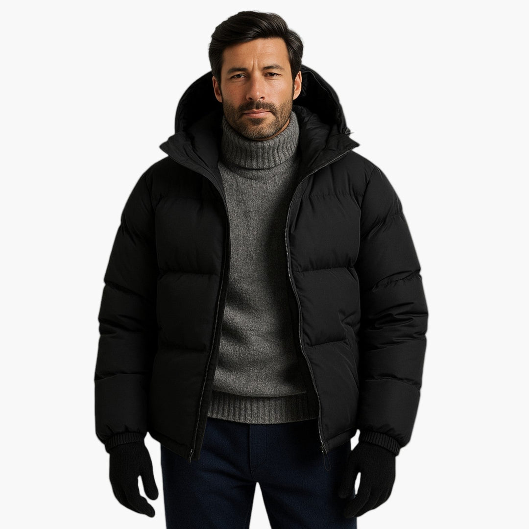 EB | Puffer Parka - Winterjacke mit Kapuze, Daunenfüllung, Wasserdicht, Urban Outdoor