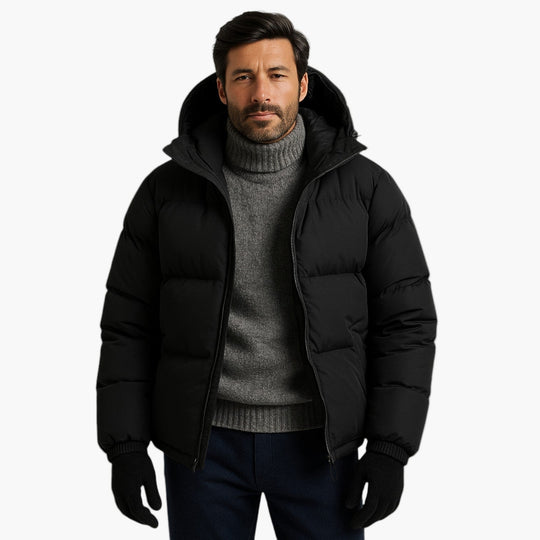 EB | Puffer Parka - Winterjacke mit Kapuze, Daunenfüllung, Wasserdicht, Urban Outdoor