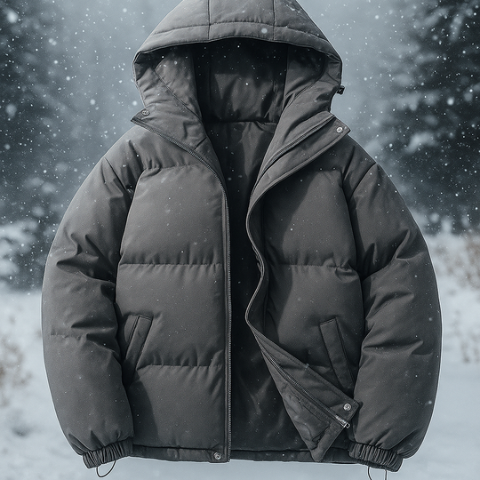 EB | Kurze gepolsterte Jacke mit Kapuze Stilla