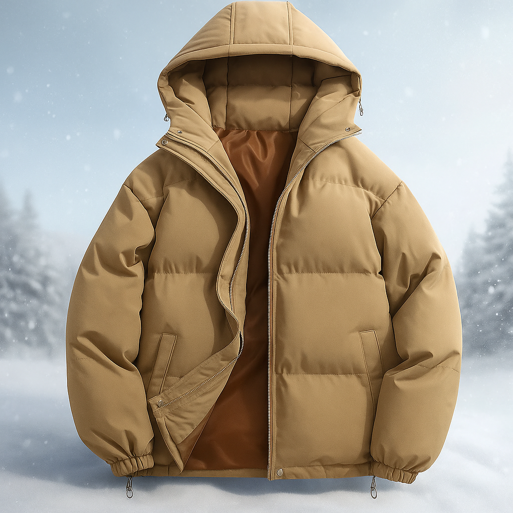 EB | Kurze gepolsterte Jacke mit Kapuze Stilla