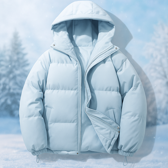 EB | Kurze gepolsterte Jacke mit Kapuze Stilla