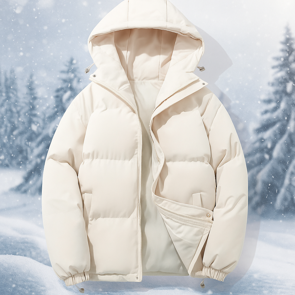 EB | Kurze gepolsterte Jacke mit Kapuze Stilla