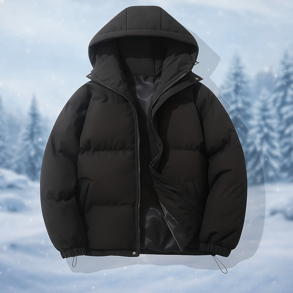 EB | Kurze gepolsterte Jacke mit Kapuze Stilla