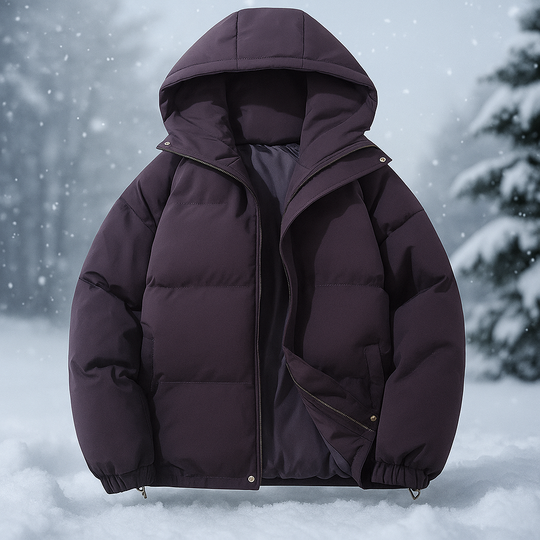 EB | Kurze gepolsterte Jacke mit Kapuze Stilla