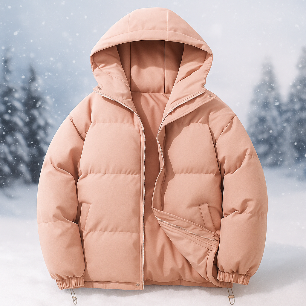 EB | Kurze gepolsterte Jacke mit Kapuze Stilla
