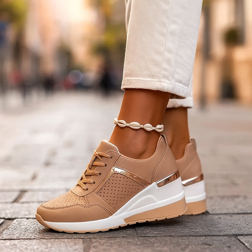 Hochwertige Damenschuhe mit goldenen Details EB EB