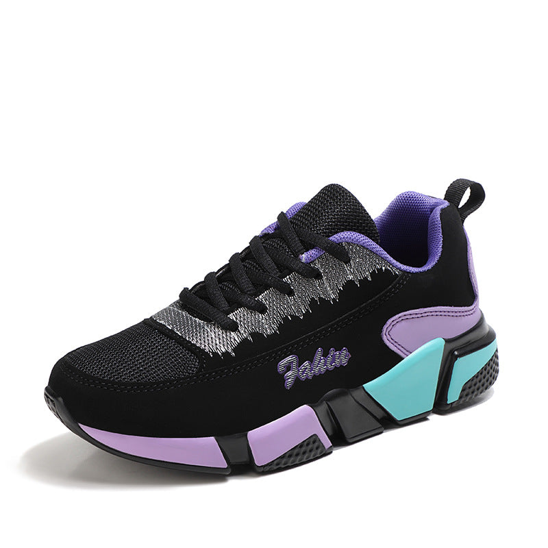Damen Sportliche Sneakers mit atmungsaktivem Mesh-Obermaterial und rutschfestem Profil EB