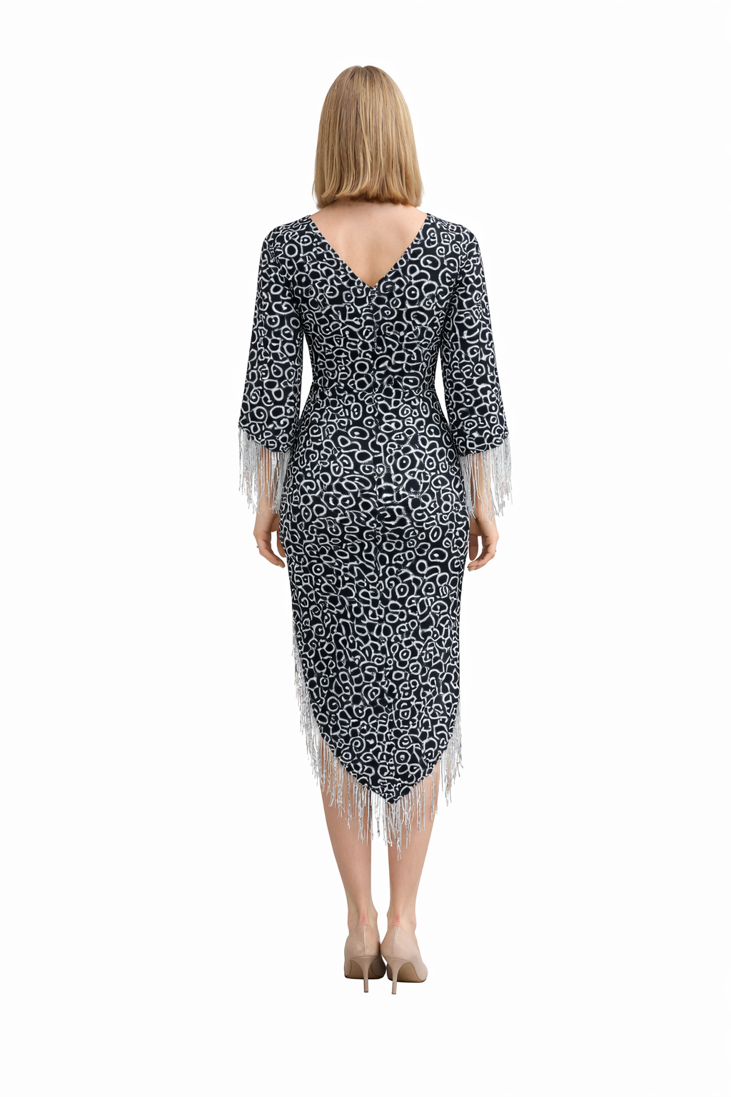 Damen Festliches Pailletten Kleid EB