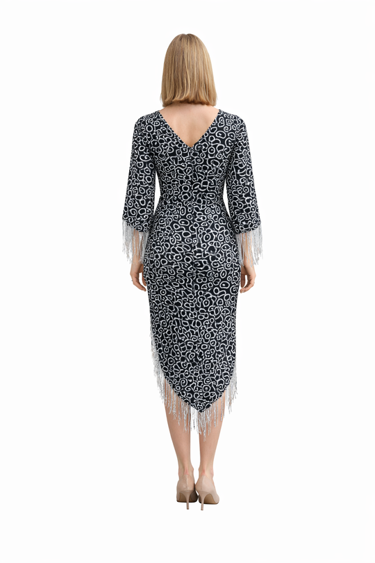 Damen Festliches Pailletten Kleid EB