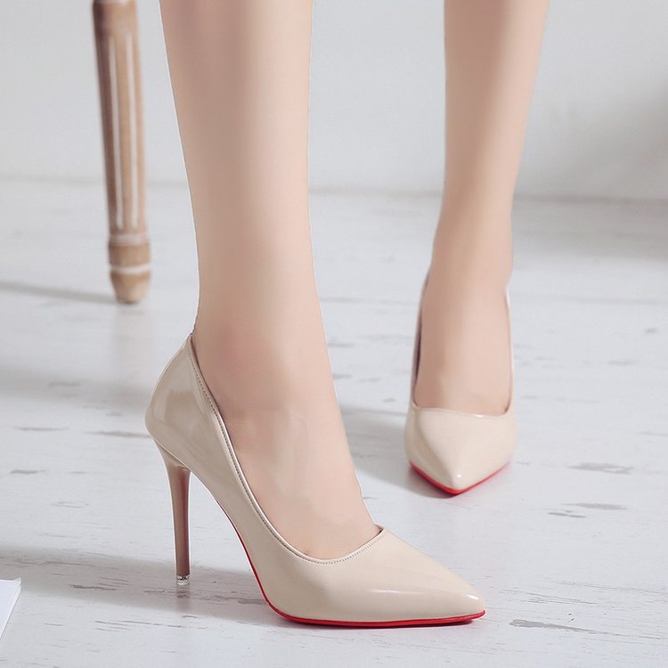 Damen elegante High Heel Pumps mit spitzem Design EB