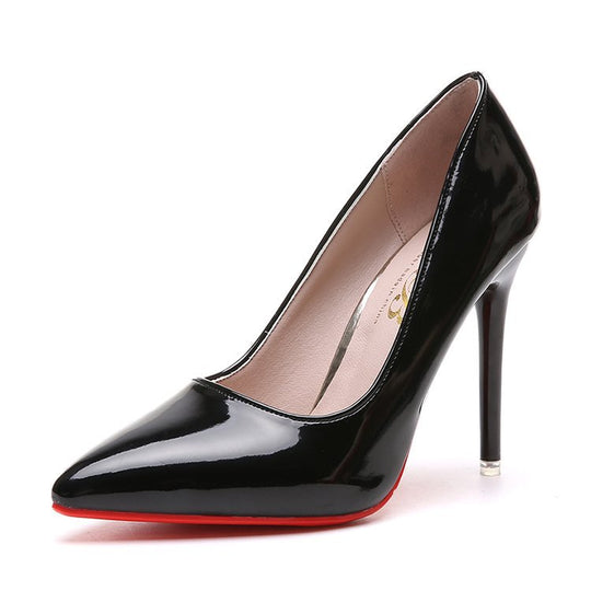 Damen elegante High Heel Pumps mit spitzem Design EB