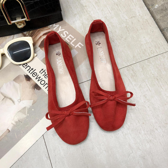 Damen Ballerinas mit zartem Schleifen-Design und weichem Obermaterial EB