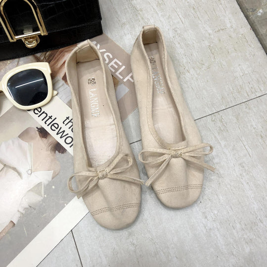 Damen Ballerinas mit zartem Schleifen-Design und weichem Obermaterial EB