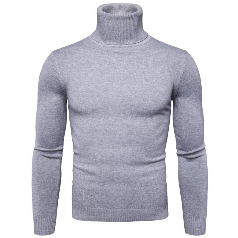 Herren Rollkragenpullover aus feinem Strick EB