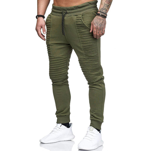Herren modische Sportpants mit strukturiertem Design und elastischem Bund EB