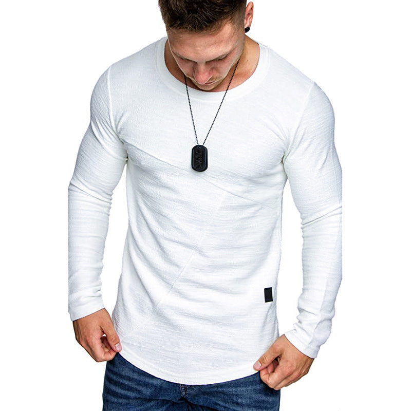 Herren Langarmshirt mit modernem Strukturdesign und komfortabler Passform EB