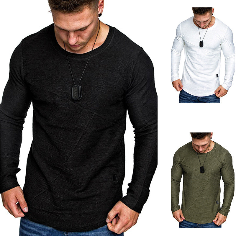 Herren Langarmshirt mit modernem Strukturdesign und komfortabler Passform EB