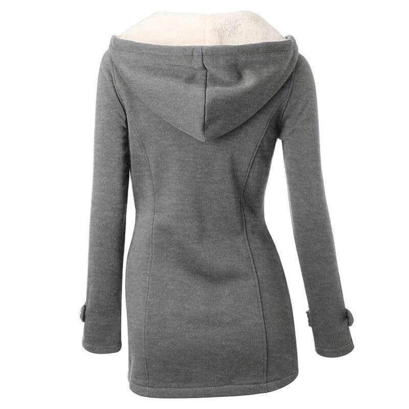 EB | Damen Gemütliche Fleece Kapuzenjacke