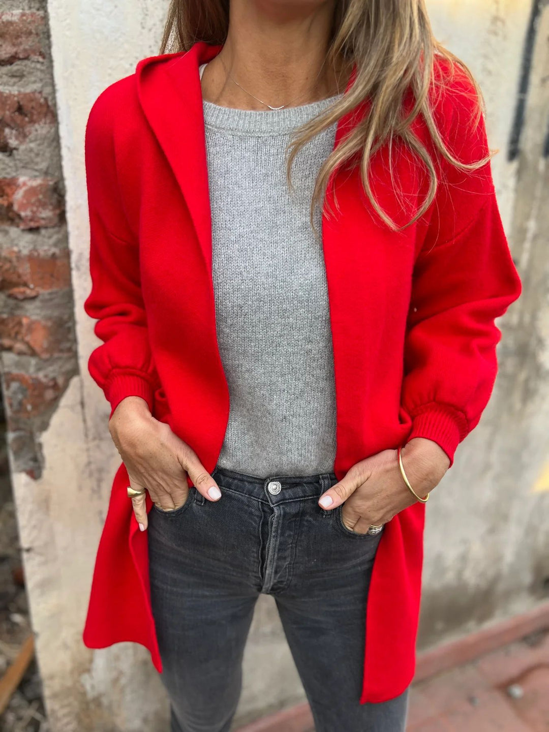 EB | Casual-Jacke mit Kapuze und Taschen