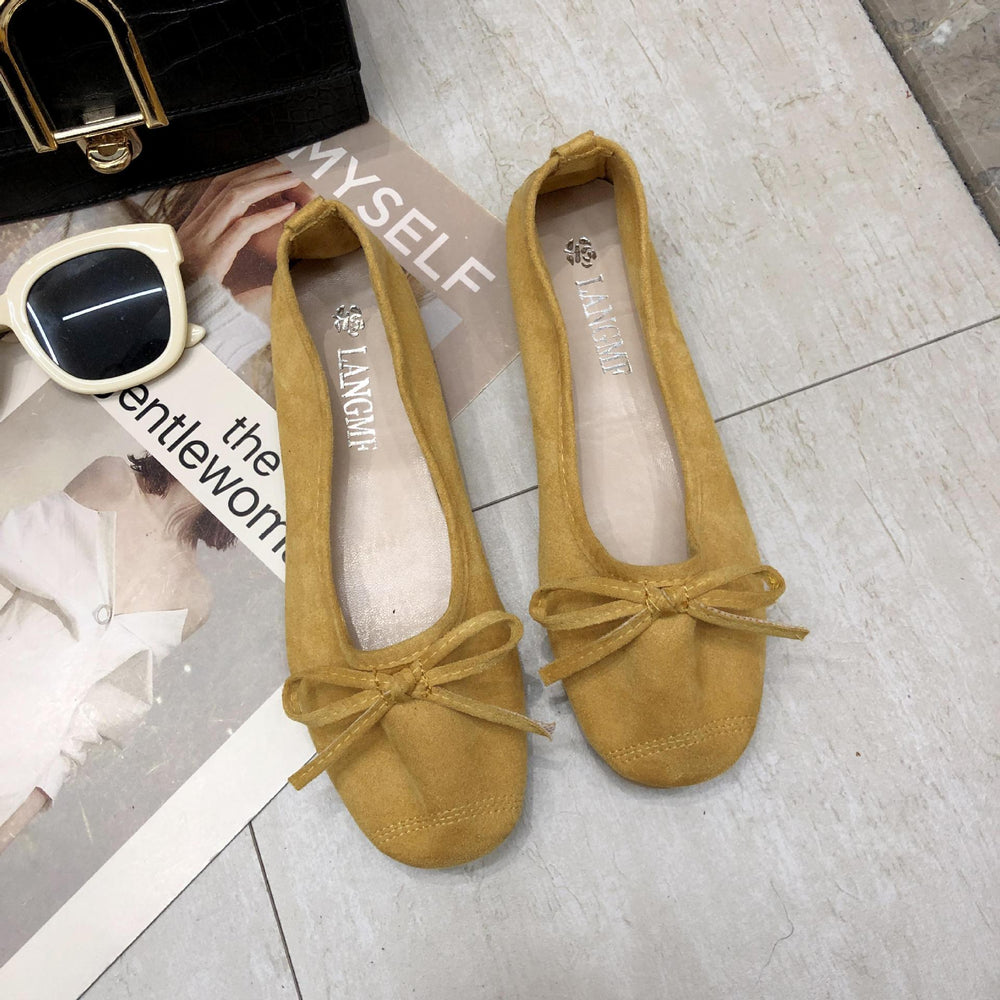 Damen Ballerinas mit zartem Schleifen-Design und weichem Obermaterial EB
