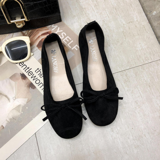 Damen Ballerinas mit zartem Schleifen-Design und weichem Obermaterial EB
