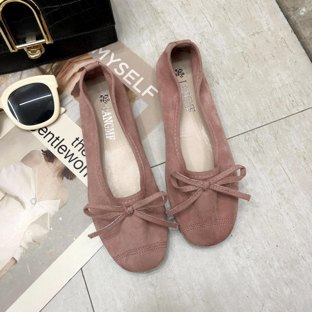 Damen Ballerinas mit zartem Schleifen-Design und weichem Obermaterial EB