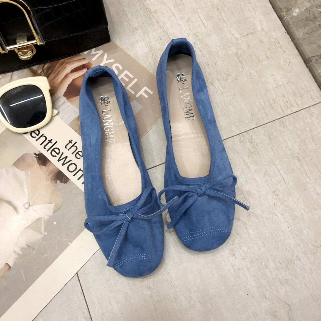 Damen Ballerinas mit zartem Schleifen-Design und weichem Obermaterial EB