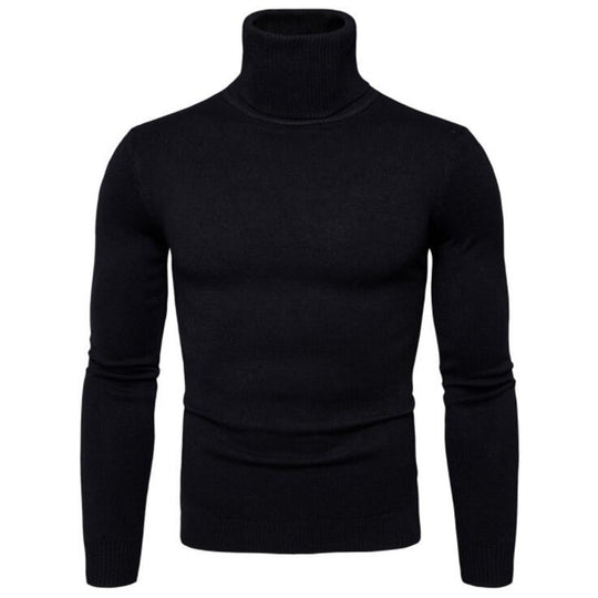 Herren Rollkragenpullover aus feiner Strickware EB