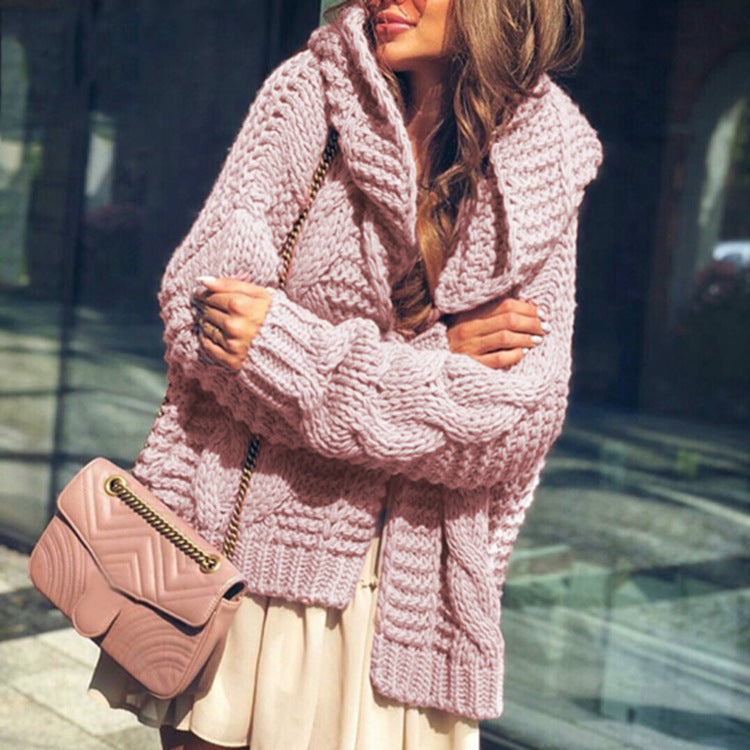 Damen Grobstrickjacke mit lässigen Oversized-Schnitt EB