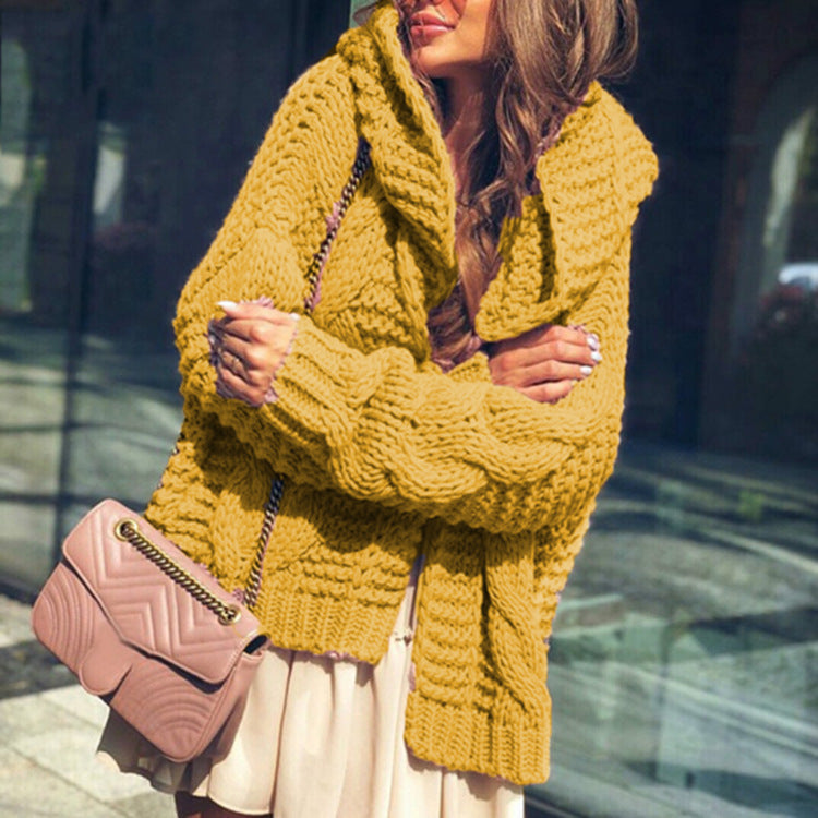 Damen Grobstrickjacke mit lässigen Oversized-Schnitt EB