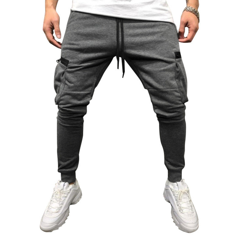Herren modische Cargohose mit elastischem Bund und praktischen Taschen EB